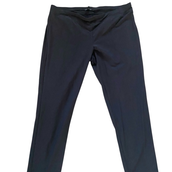 Eileen Fisher Charcoal gray Pull up Skinny Pants size XL, elastic waist, stretch - Picture 1 of 4